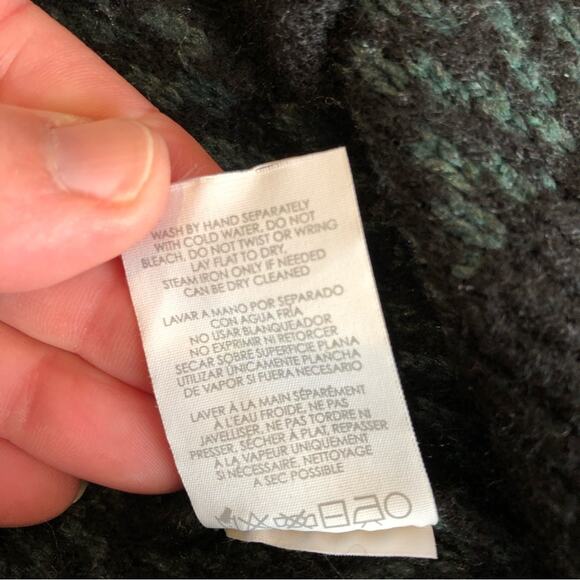 Cabi Fireside green and black cardigan sweater size Small #3015 - Picture 11 of 16